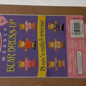 Wooden bear dress up